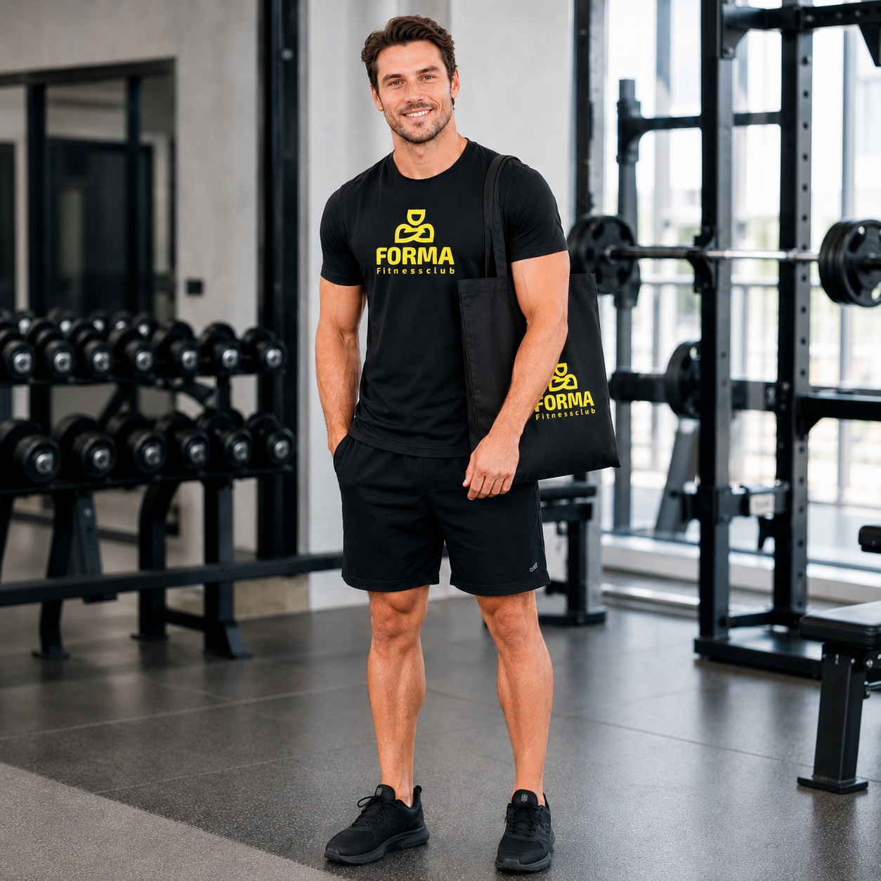 Realizacja 200 toreb bawełnianych z nadrukiem DTF dla FORMA FITNESS